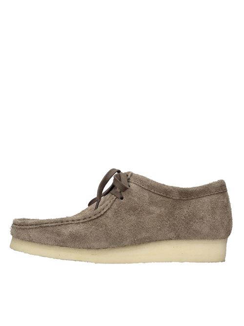 Polacchine in camoscio CLARKS | WALLABEE SUEDEGRIGIO SCURO